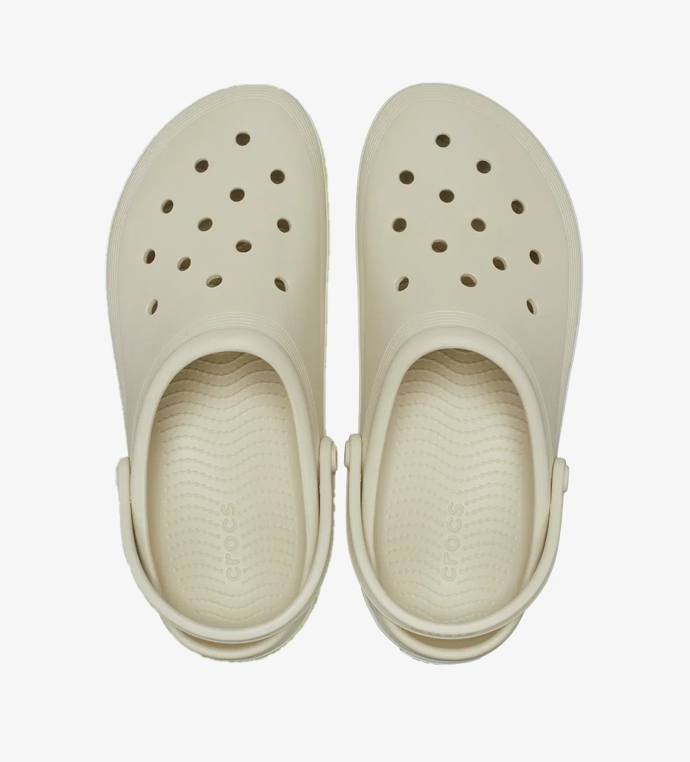 Crocs Crocs OffCourt Clog Kadın Krem Terlik Sandalet & Terlik | FashFed Krem - 1. görsel