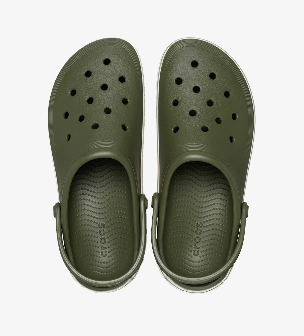 Crocs Crocs OffCourt Logo Clog Unisex Yeşil Terlik model görseli