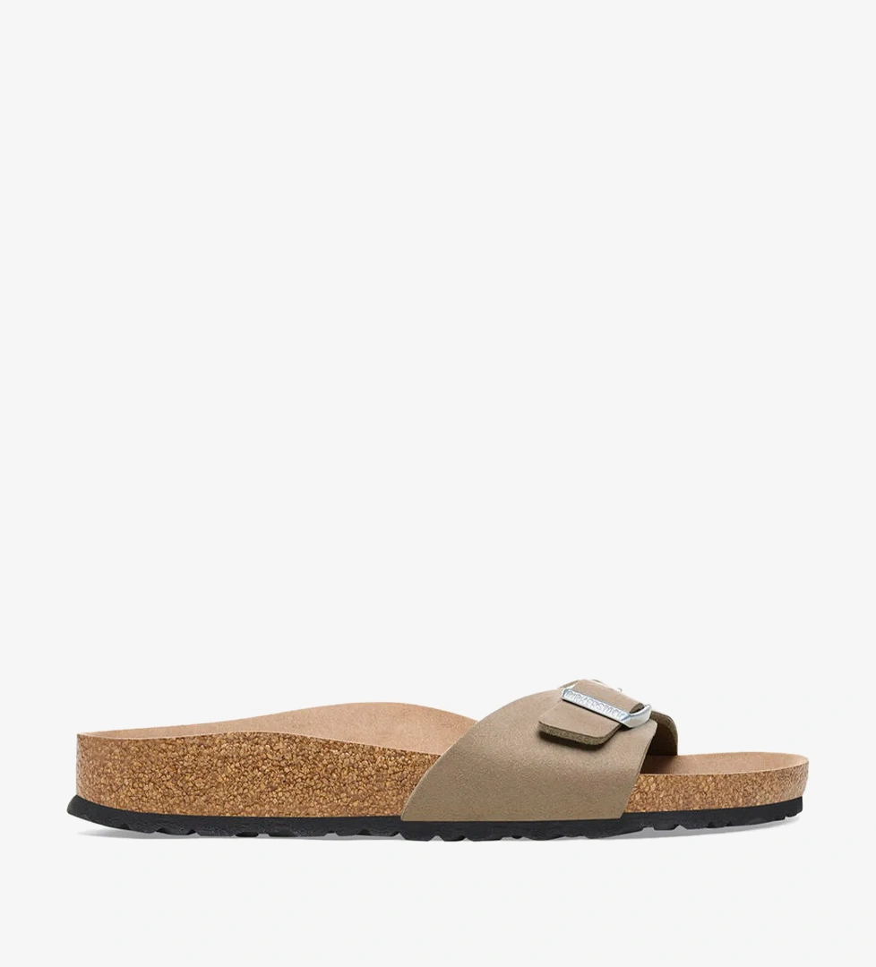 Birkenstock Birkenstock Madrid Bf Earthy Vegan Kadın Gri Terlik Sandalet & Terlik | FashFed Gri - 1. görsel
