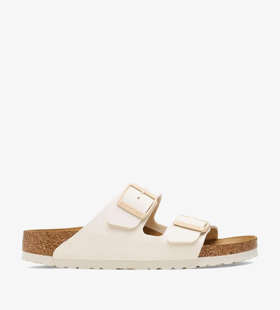 Birkenstock Arizona Bf Saffiano Krem Erkek Terlik - Görsel 1