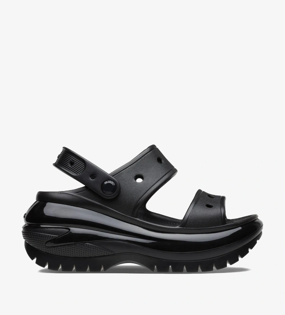 Crocs Classic Mega Crush Kadın Siyah Sandalet - Görsel 1