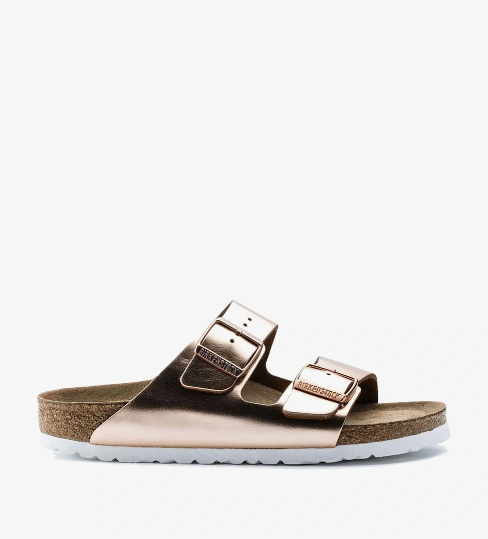 Birkenstock Arizona Sfb Nl Metallic Kadın Kahverengi Terlik