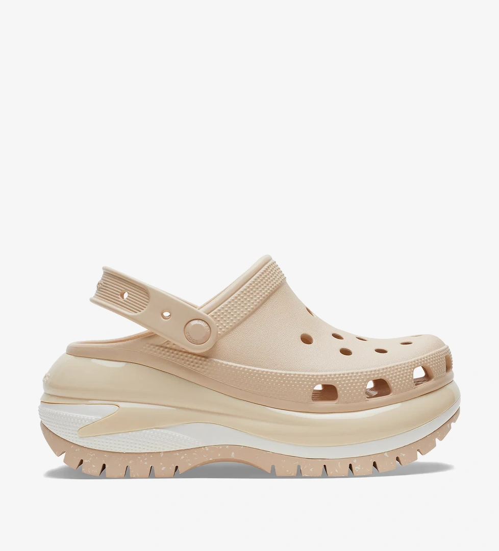 Crocs Classic Mega Crush Platform  Kadın Krem Terlik - Görsel 1