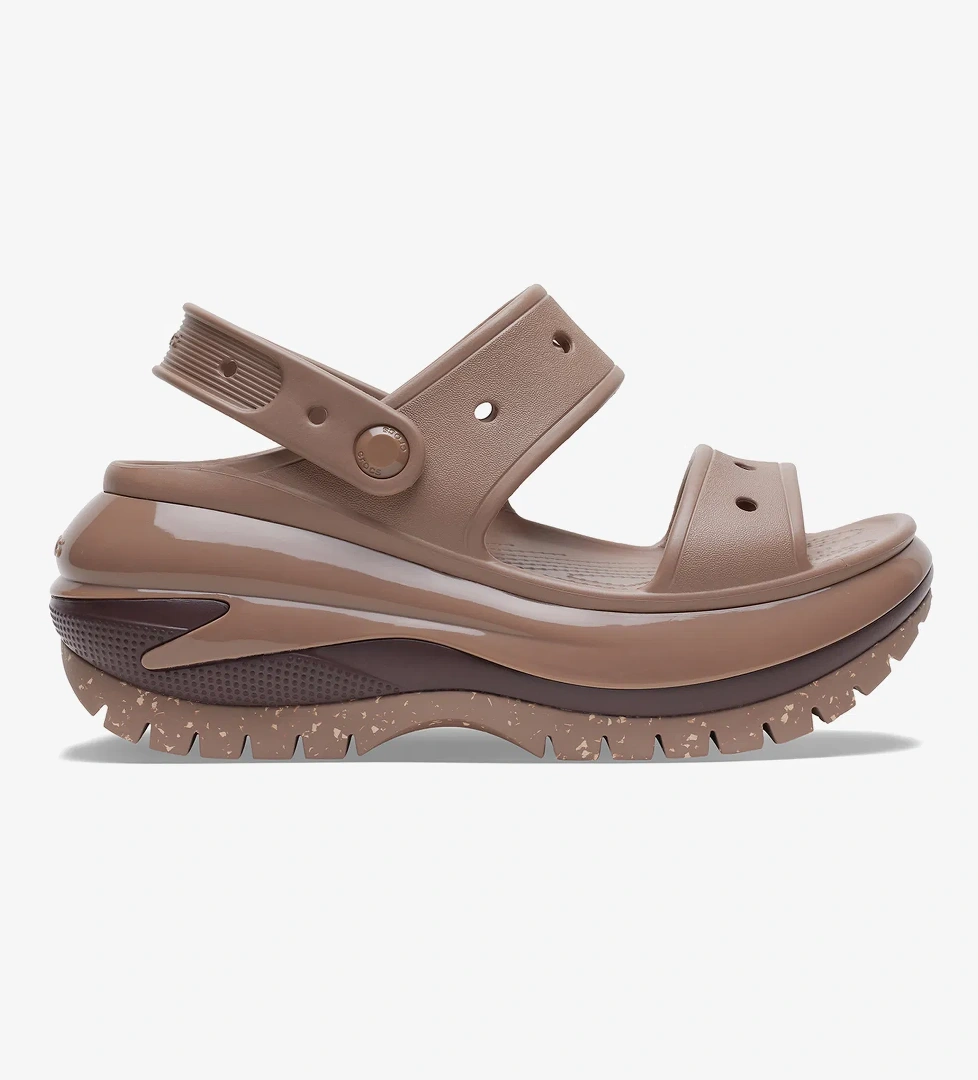 Crocs Classic Mega Crush Kadın Kahverengi Sandalet - Görsel 1