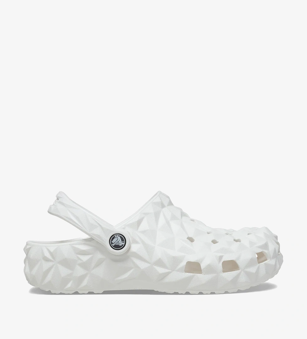 Crocs Classic Geometric Unisex Beyaz Terlik - Görsel 1