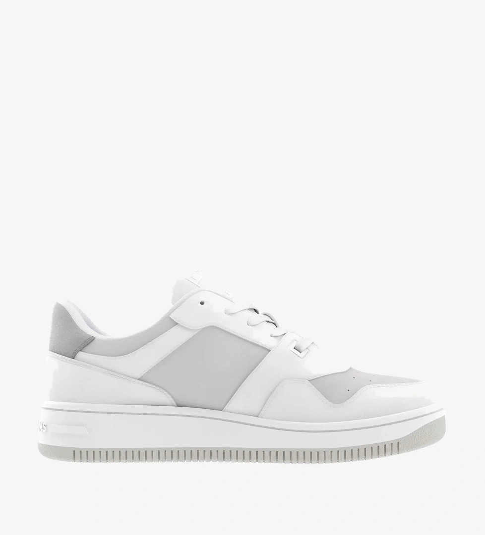 Tommy Hilfiger Tommy Jeans Retro Basket Tonal Kadın Gri Spor Ayakkabı model görseli