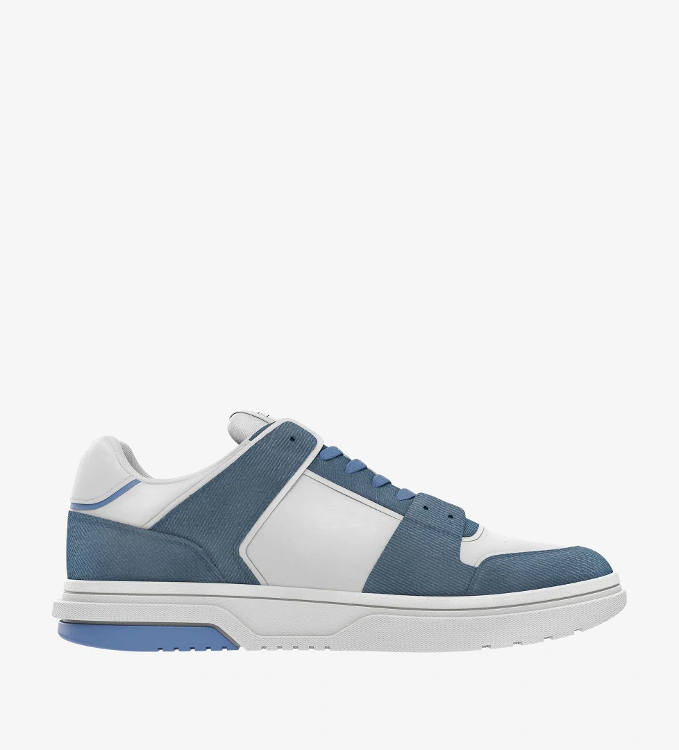 Tommy Jeans The Brooklyn Denim Leather Kadın Mavi Spor Ayakkabı - Görsel 1