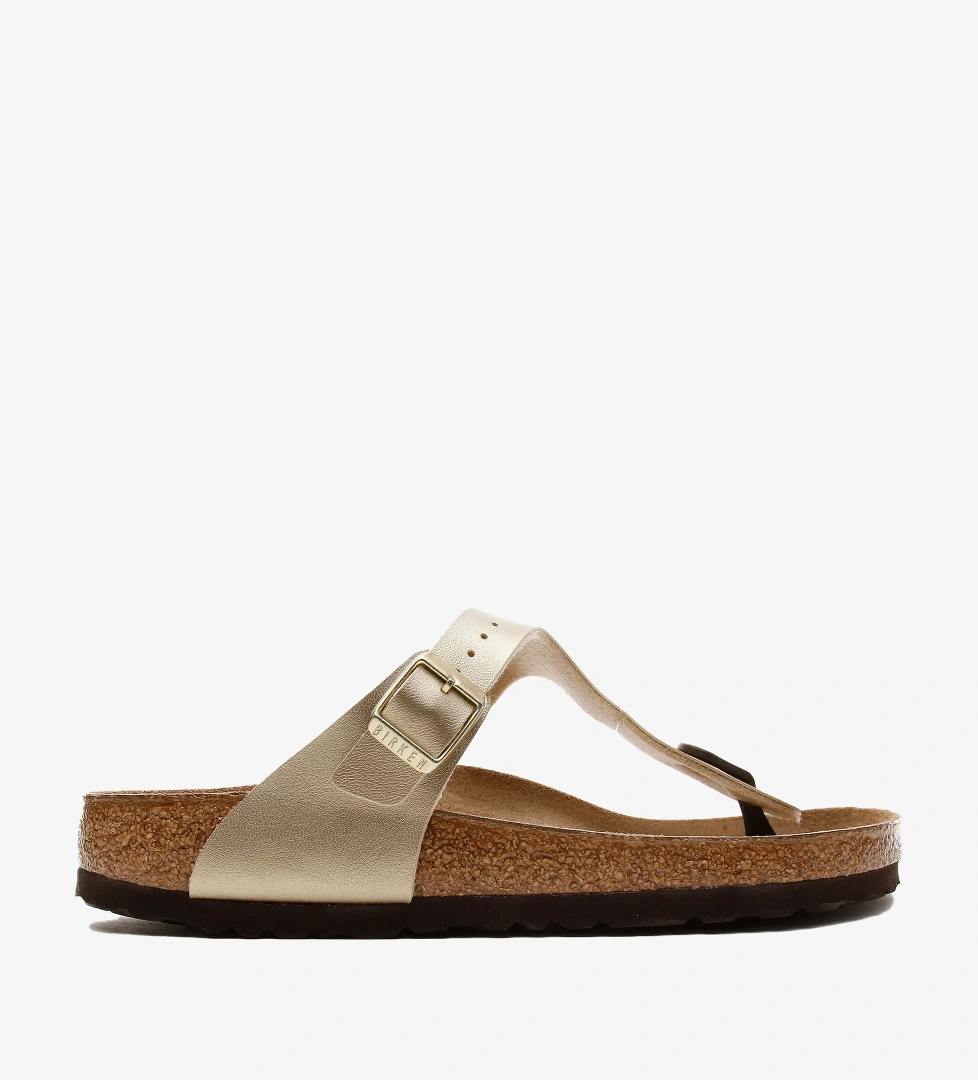 Birkenstock Gizeh BF Kadın Krem Terlik - Görsel 1