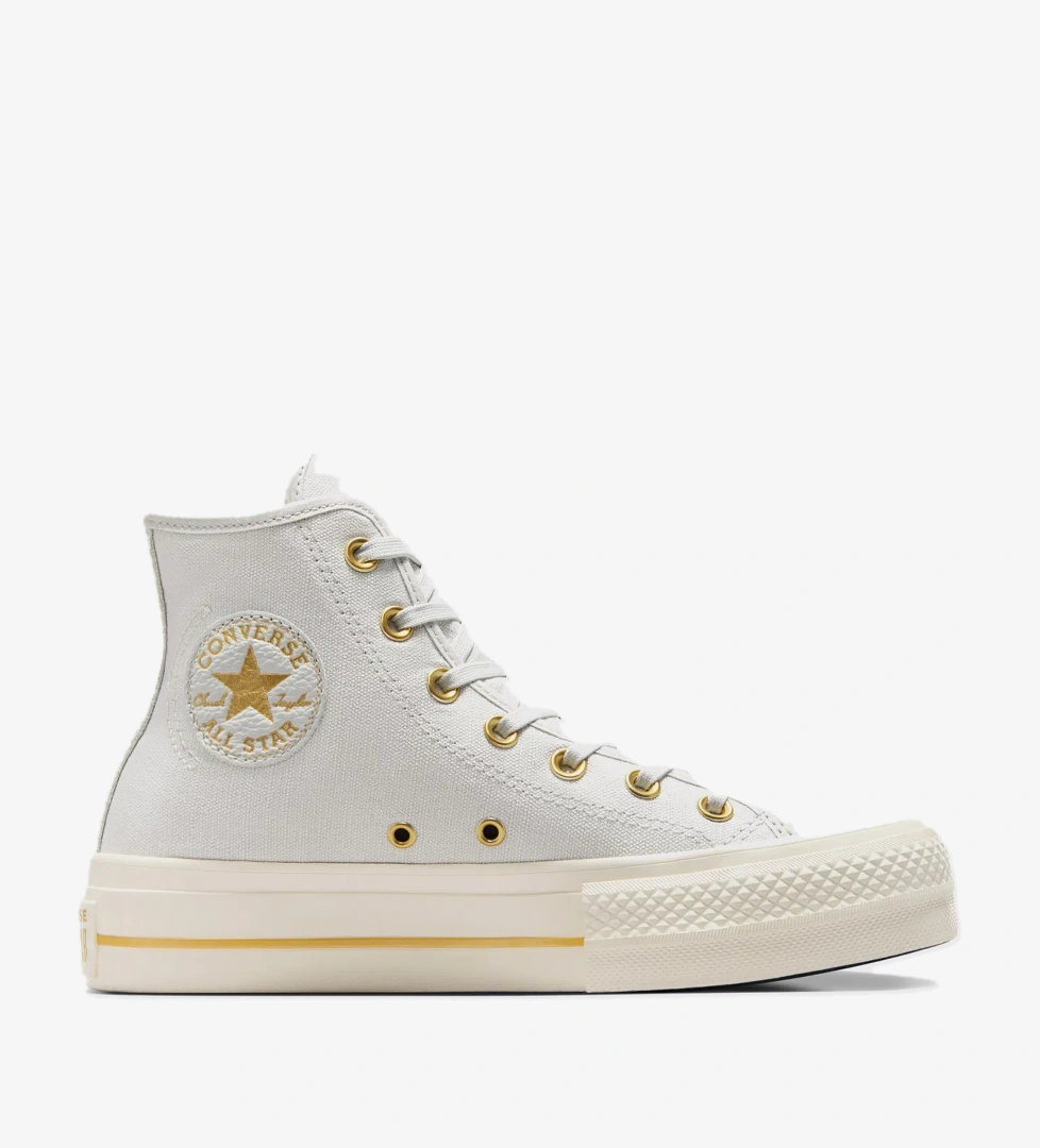 Converse Chuck Taylor All Star Lift Kadın Gri Platform Sneaker - Görsel 1