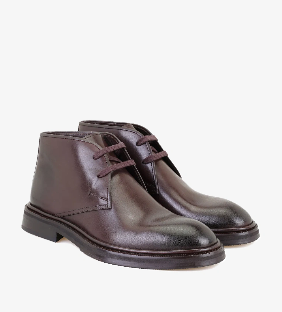 Ewan Kahve Erkek Deri Bot - Görsel 1