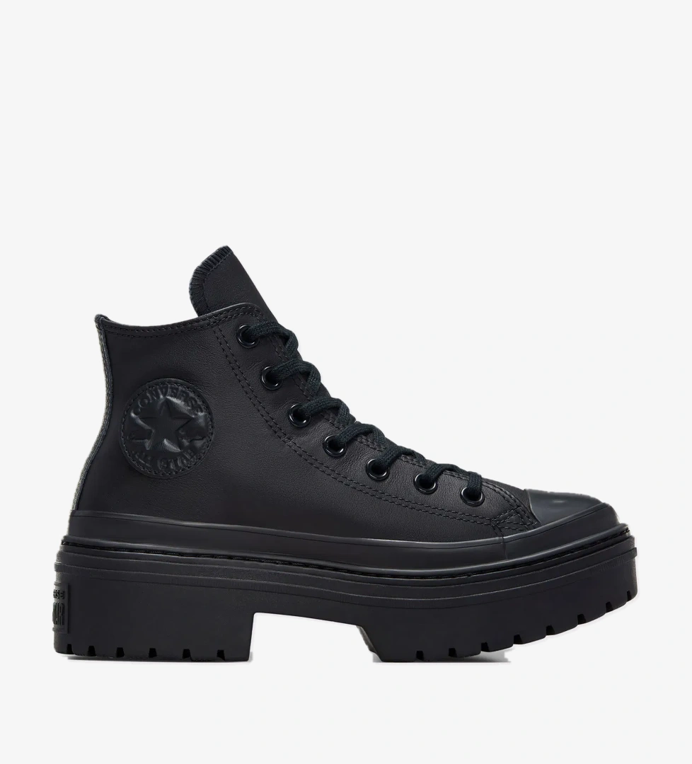 Converse Converse Chuck Taylor All Star Lugged Heel Kadın Siyah Deri Platform Sneaker model görseli