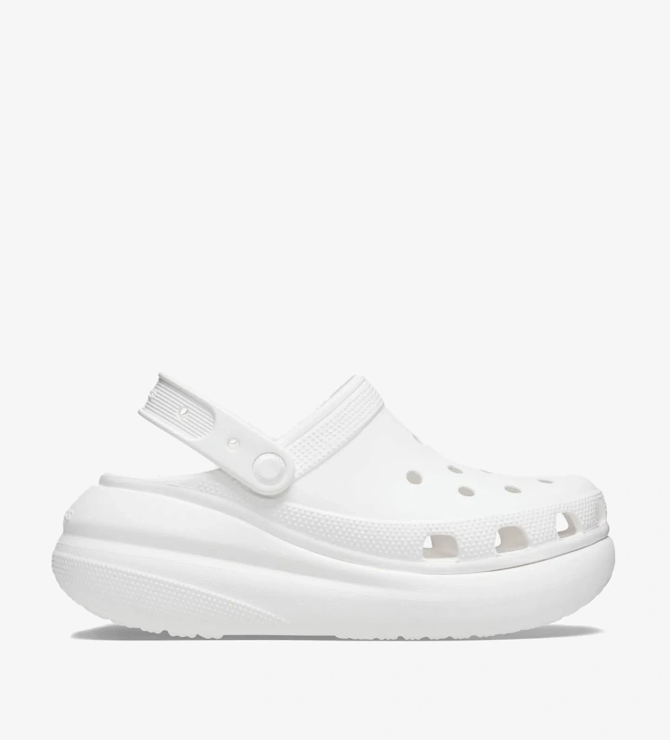 Crocs Classic Crush Kadın Beyaz Terlik - Görsel 1