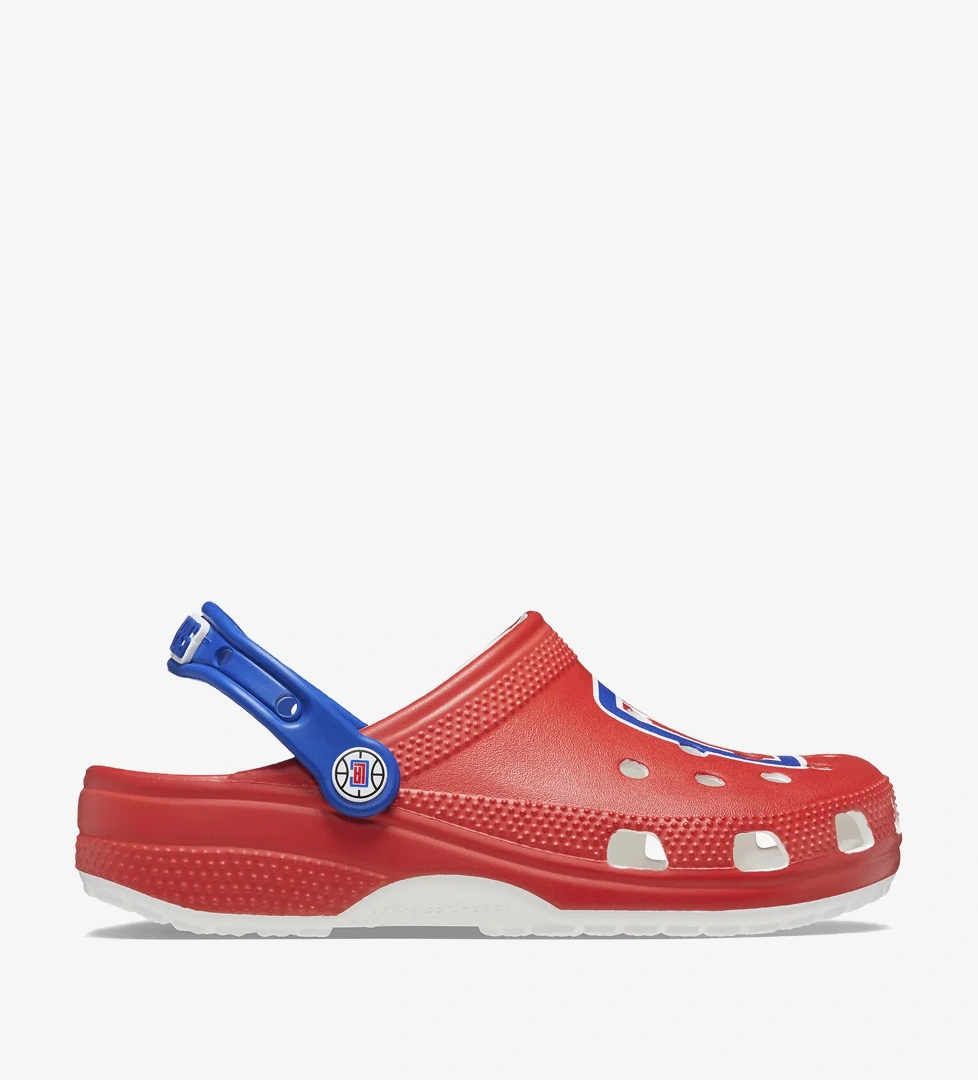 Crocs NBA LA Clippers Classic Clog Erkek Kırmızı Terlik - Görsel 1