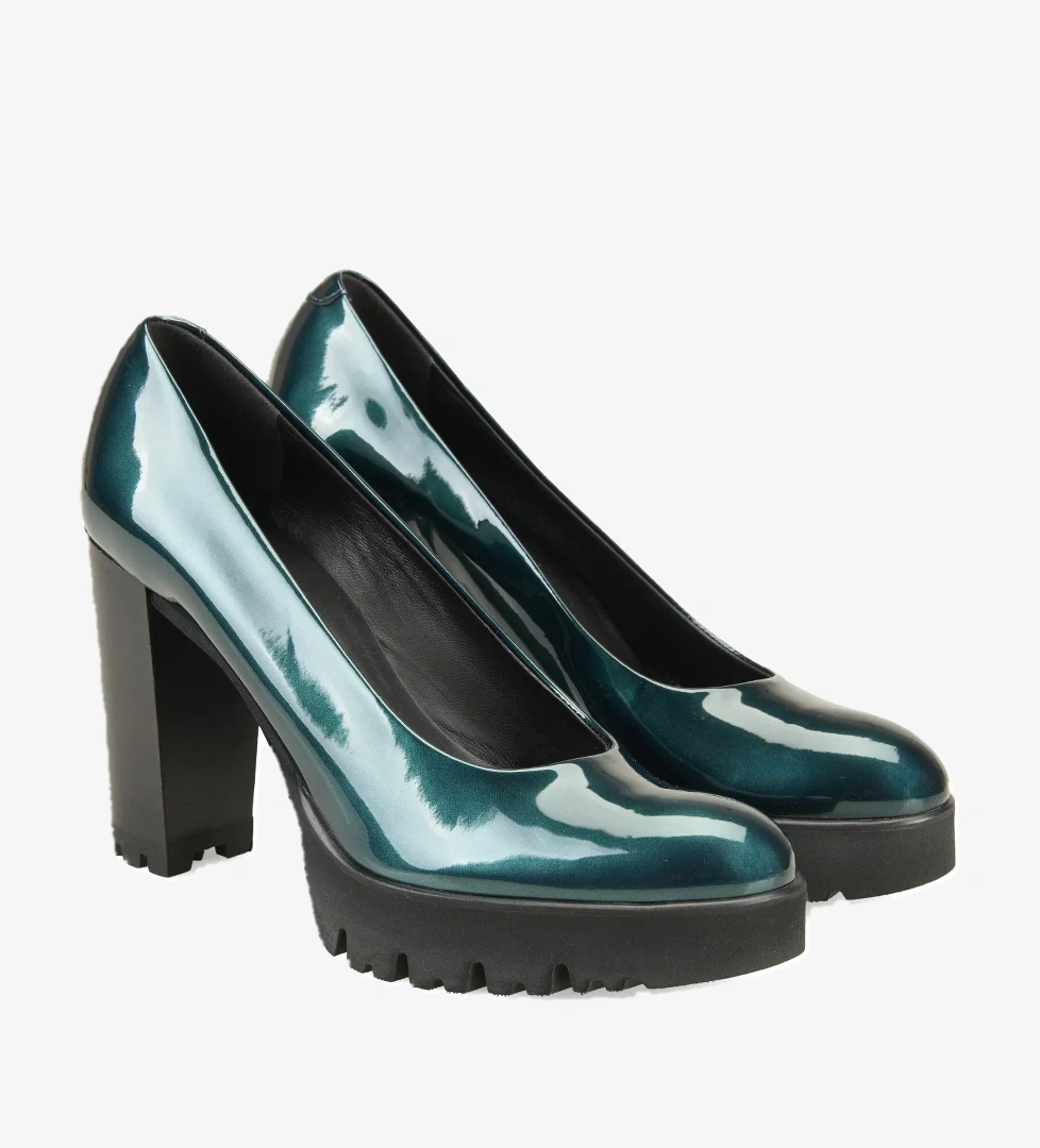 Luca Grossi Luca Grossi Kadın Yeşil Topuklu Klasik Ayakkabı model görseli