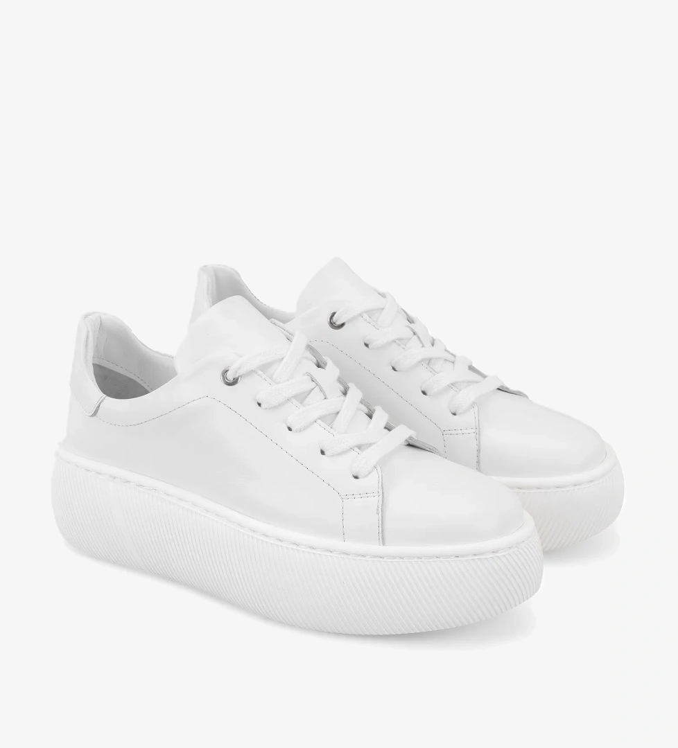 Kadın Beyaz Deri Günlük Ayakkabı