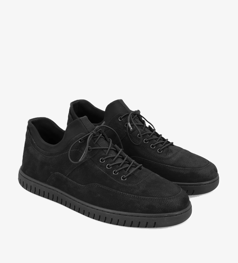 Abdiel Siyah Erkek Nubuk Deri Günlük Ayakkabı - Görsel 1