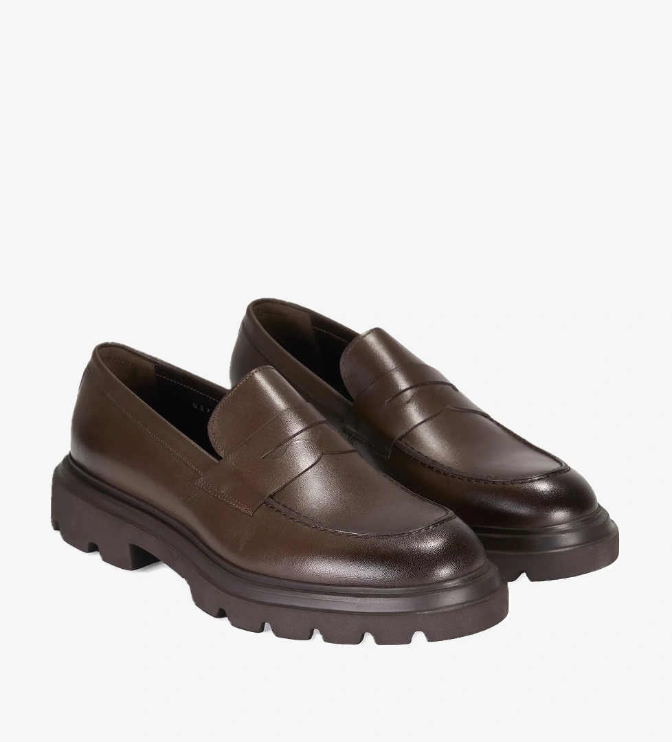 Gunnar Kahve Erkek Deri Günlük Ayakkabı - Görsel 1