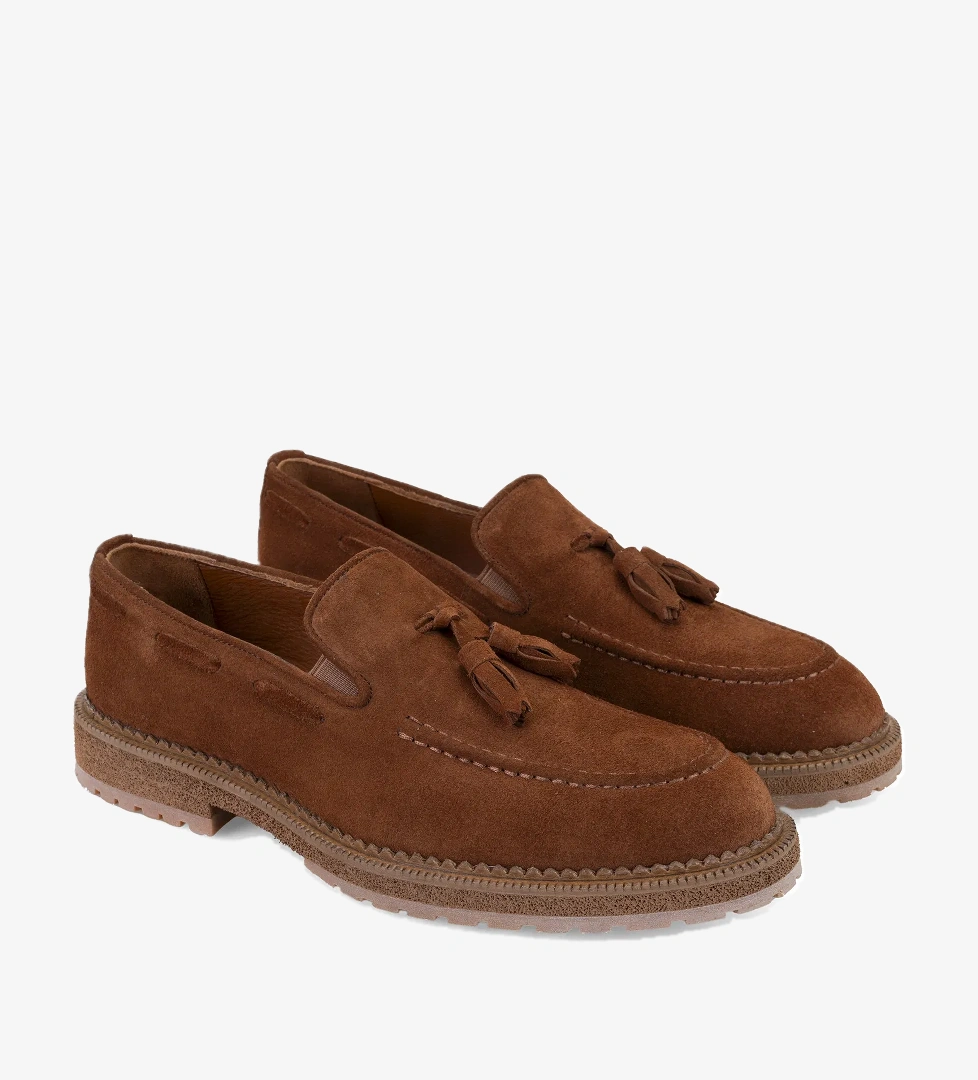 Desa Gavyn Taba Erkek Süet Deri Loafer model görseli