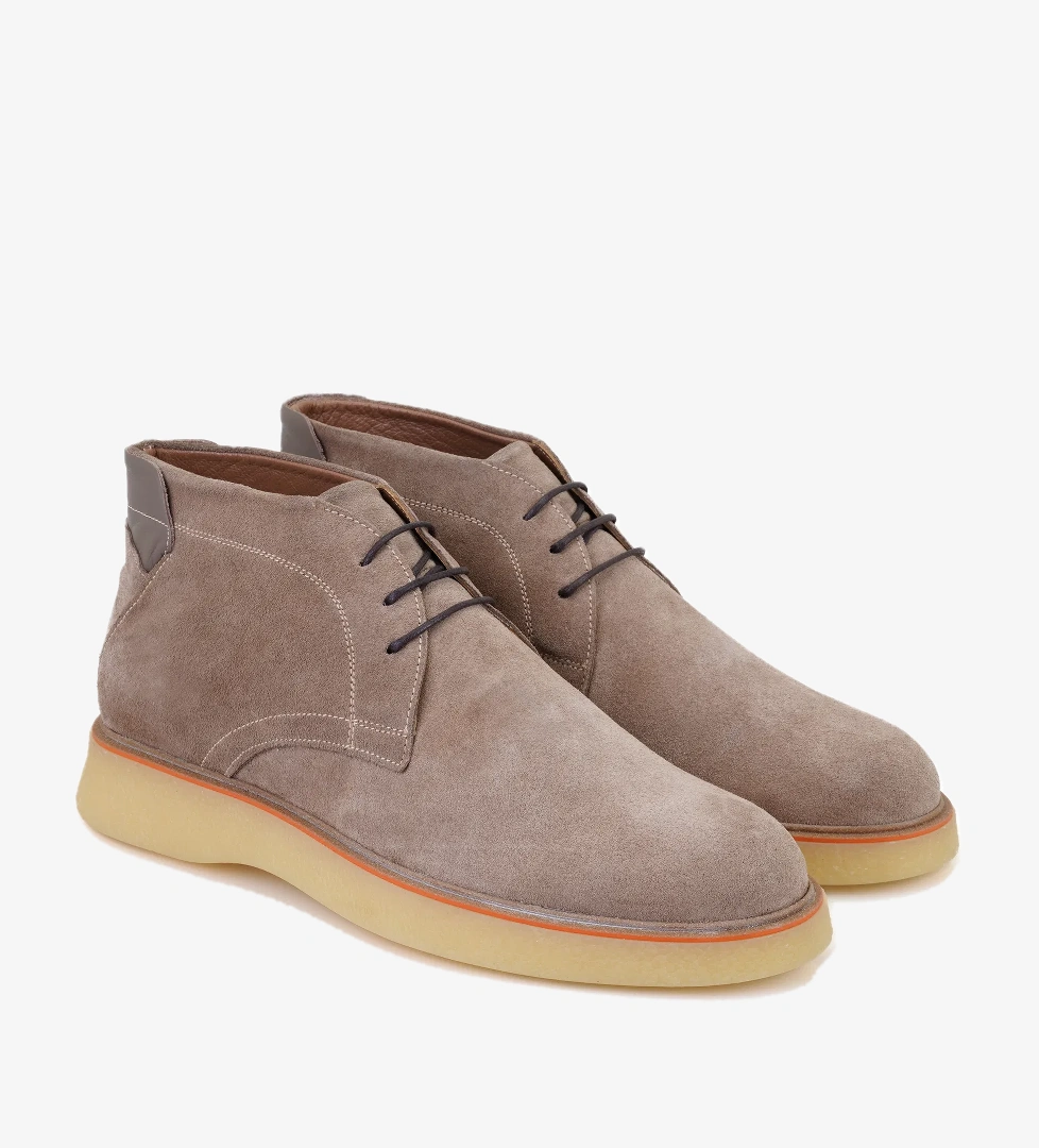 Savva Vizon Erkek Bağcıklı Süet Deri Bot - Görsel 1