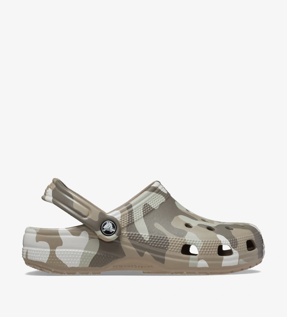 Crocs Classic Printed Camo Erkek Krem Terlik - Görsel 1
