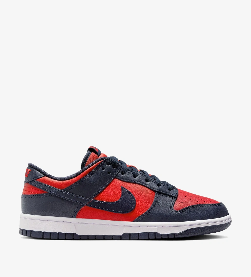 Nike Dunk Low Retro Erkek Kırmızı Spor Ayakkabı - Görsel 1