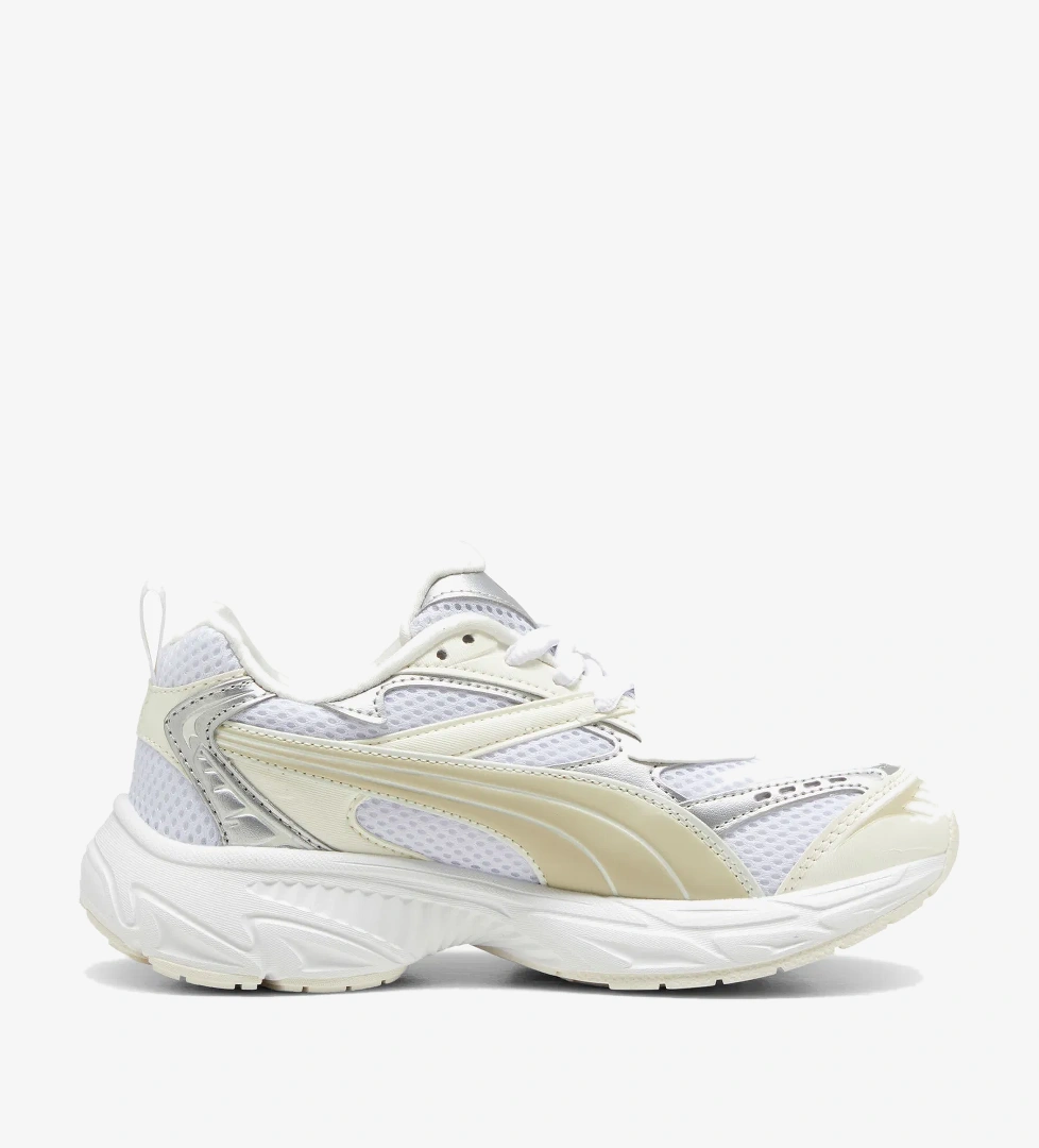 Puma Morphic Metallic Wns Kadın Krem Spor Ayakkabı - Görsel 1