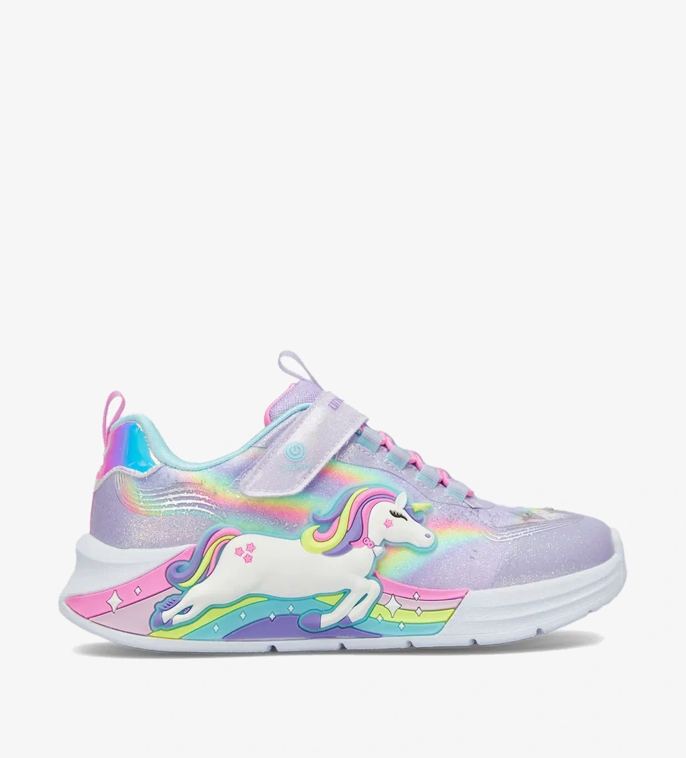 Skechers Unicorn Chaser Çocuk Mor Işıklı Spor Ayakkabı - Görsel 1