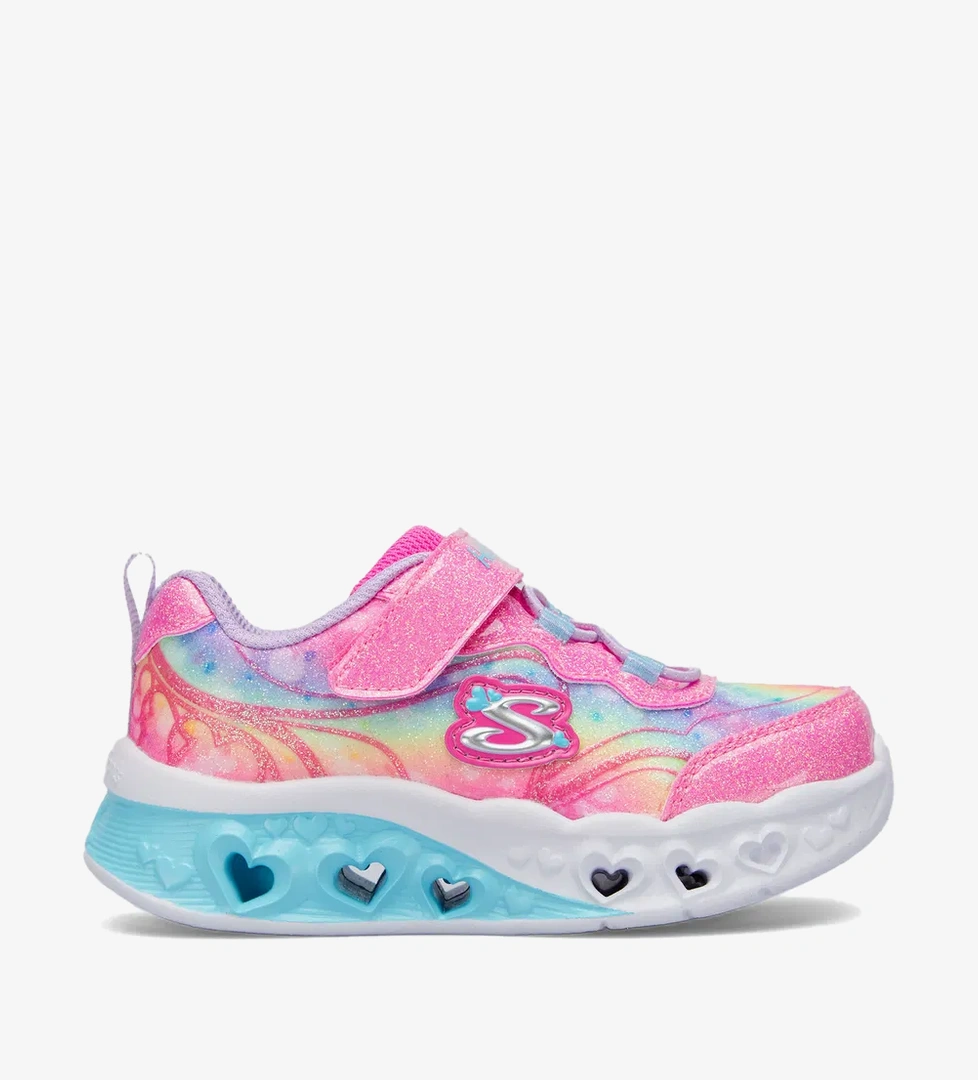 Skechers Skechers Flutter Heart Lights Bebek Pembe/Lavanta Spor Ayakkabı model görseli