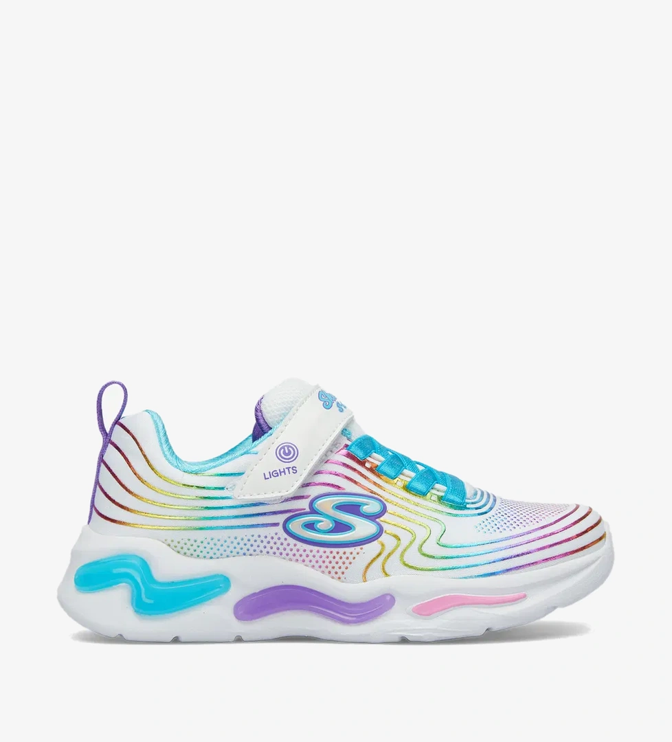 Skechers Skechers Wavy Beams Çocuk Beyaz/Çoklu Spor Ayakkabı Sneaker | FashFed Beyaz - 1. görsel