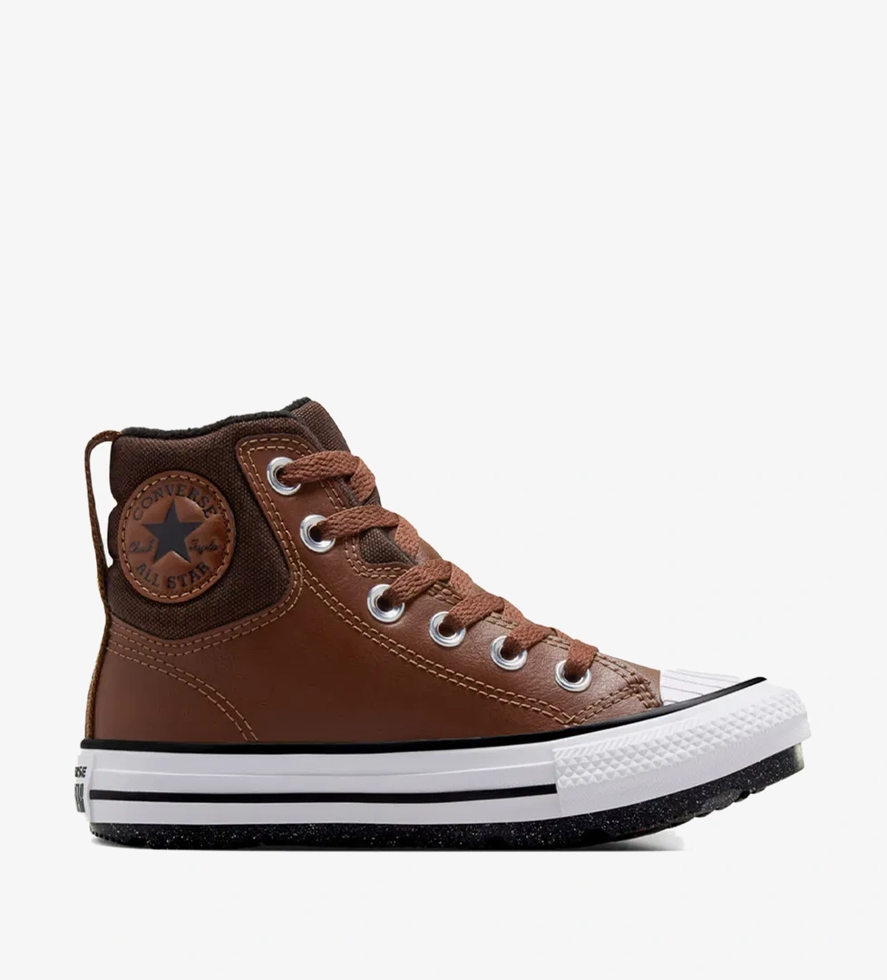 Converse Chuck Taylor All Star Berkshire Çocuk Kahverengi Deri Bot - Görsel 1