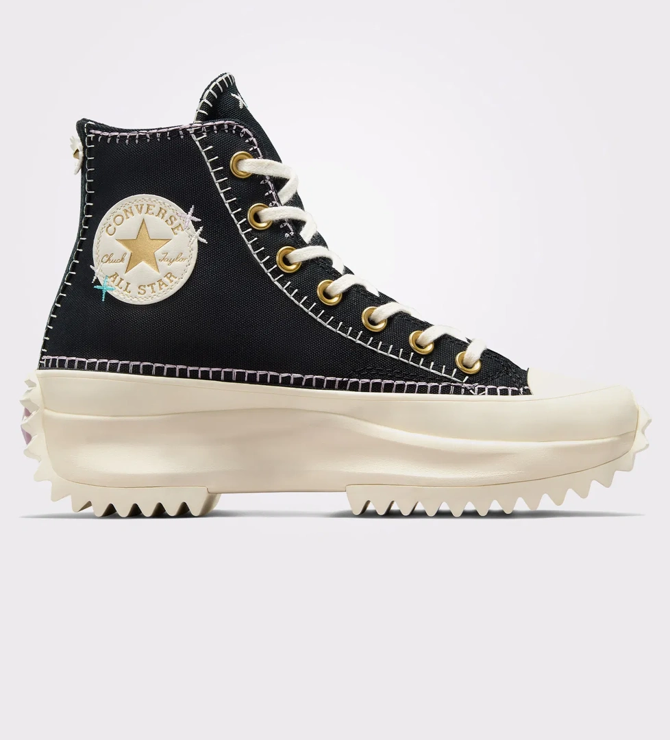 Converse Converse Run Star Hike Unisex Siyah Platform Sneaker model görseli