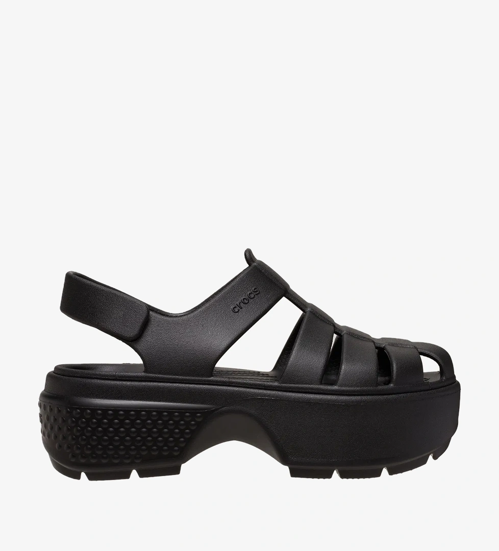 Crocs Stomp Fisherman Sandal Unisex Siyah Sandalet - Görsel 1