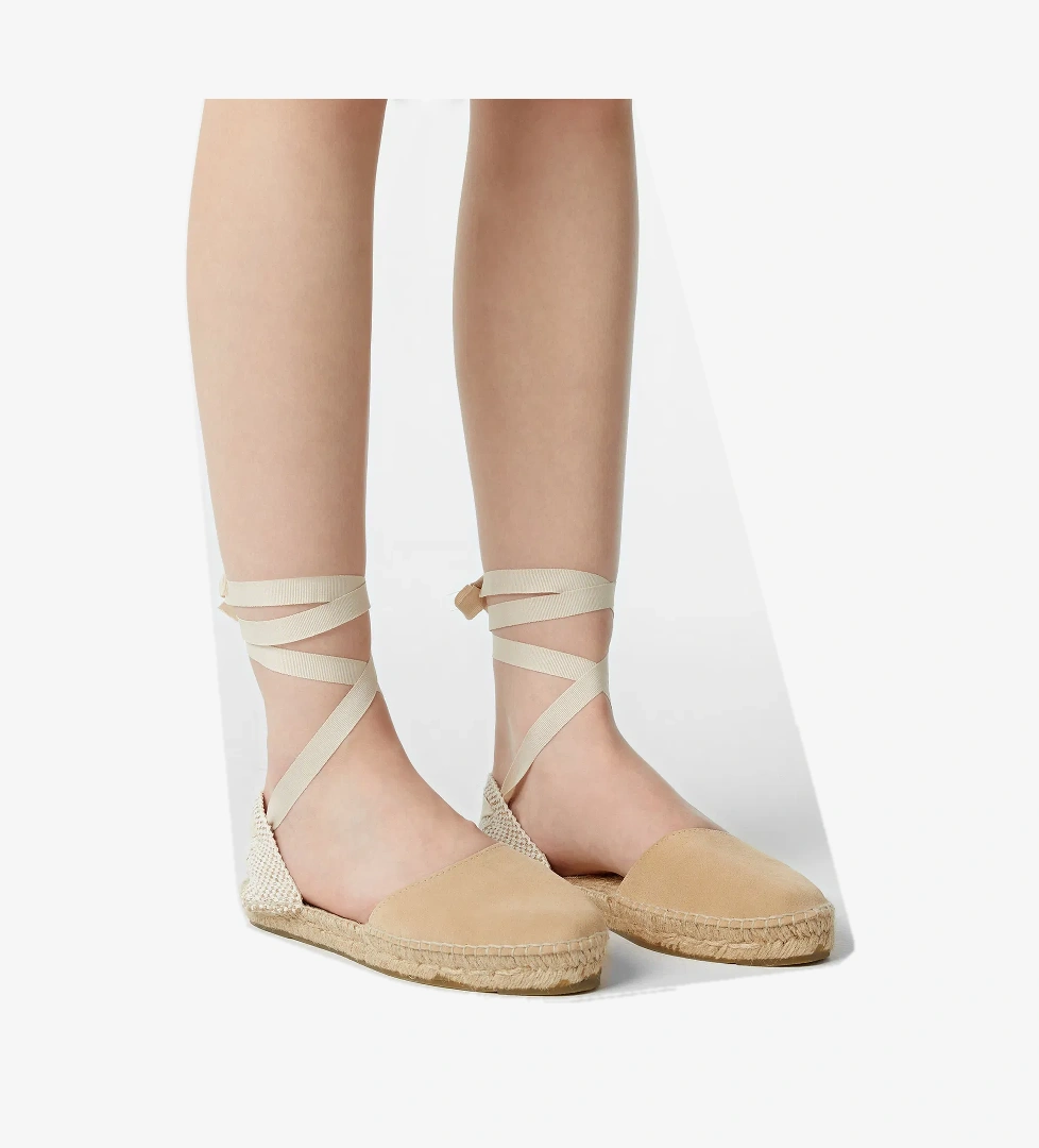 Manebi Sandalet Kadın Bej Ayakkabı