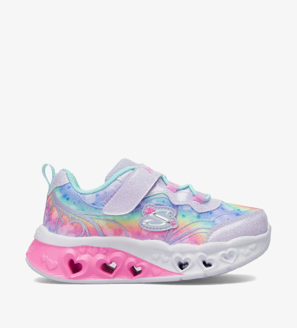 Skechers Flutter Heart Lights Bebek Işıklı Mor Spor Ayakkabı - Görsel 1