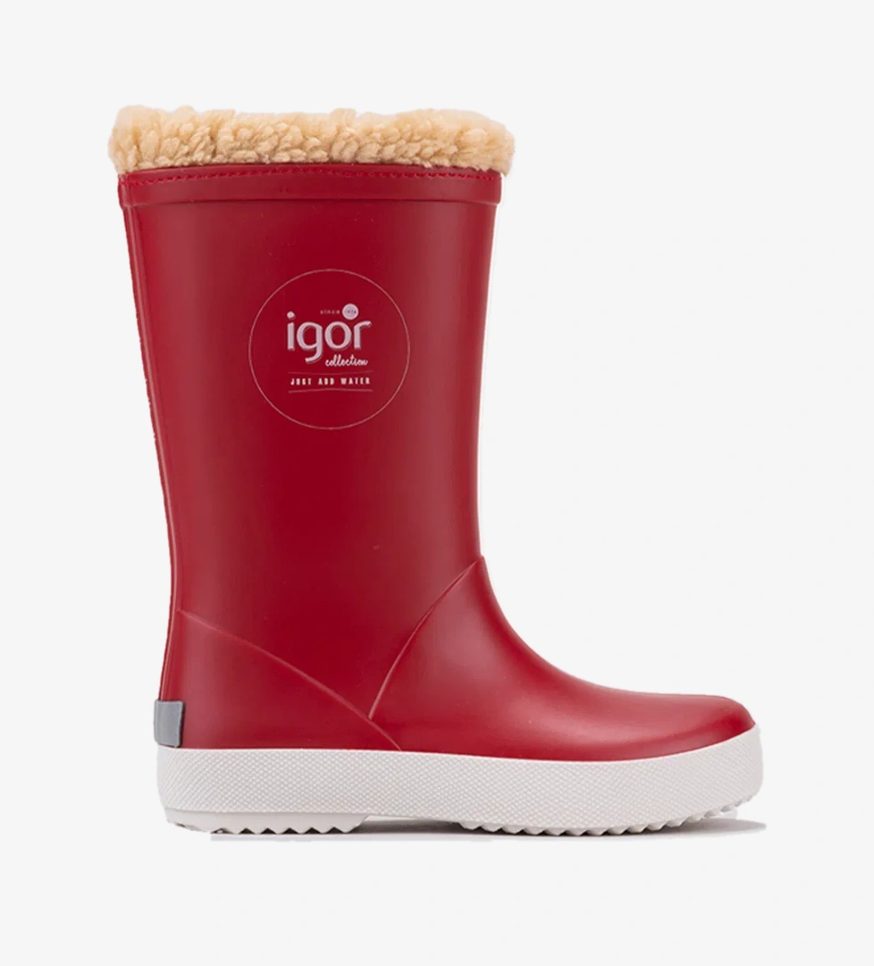 Igor Igor Splash Nautico Borreguito Çocuk Kırmızı Çizme model görseli