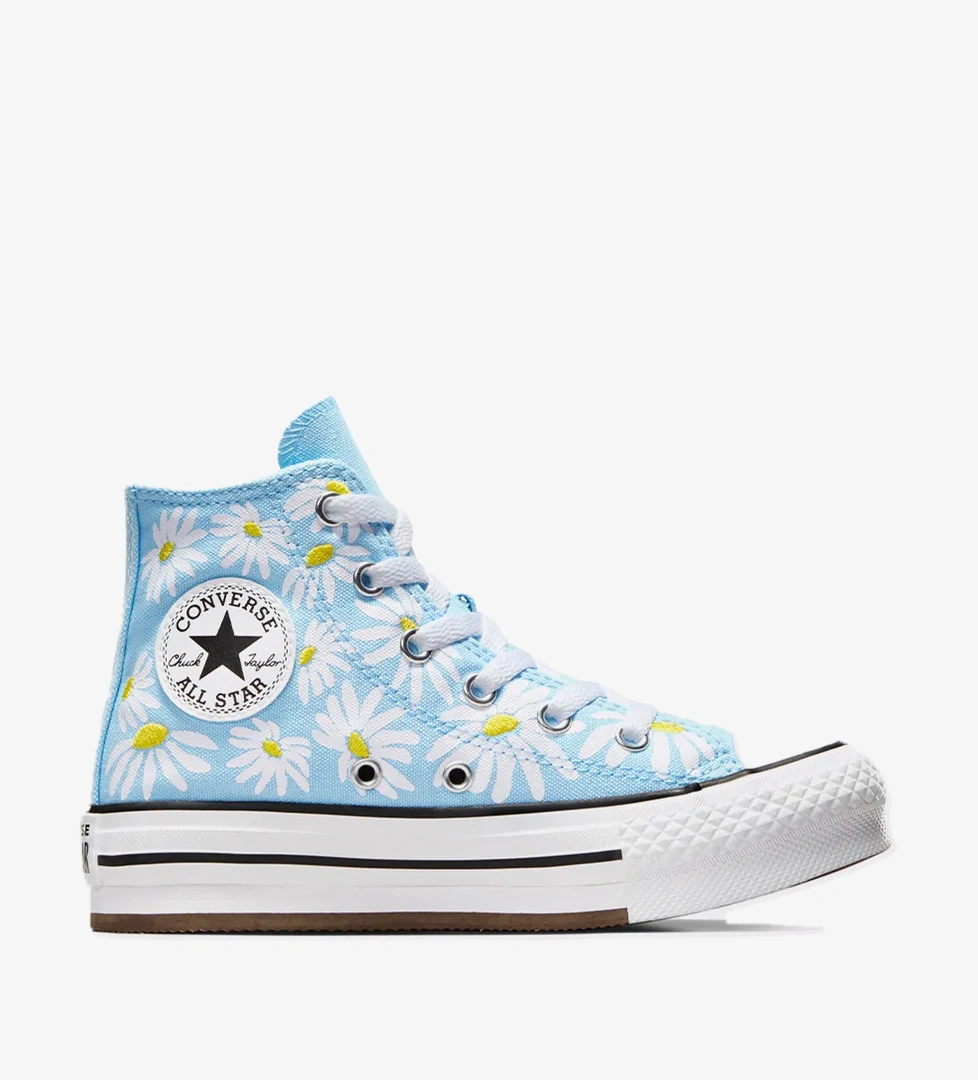 Converse Converse Chuck Taylor All Star Lift Platform Floral Çocuk Mavi Sneaker model görseli
