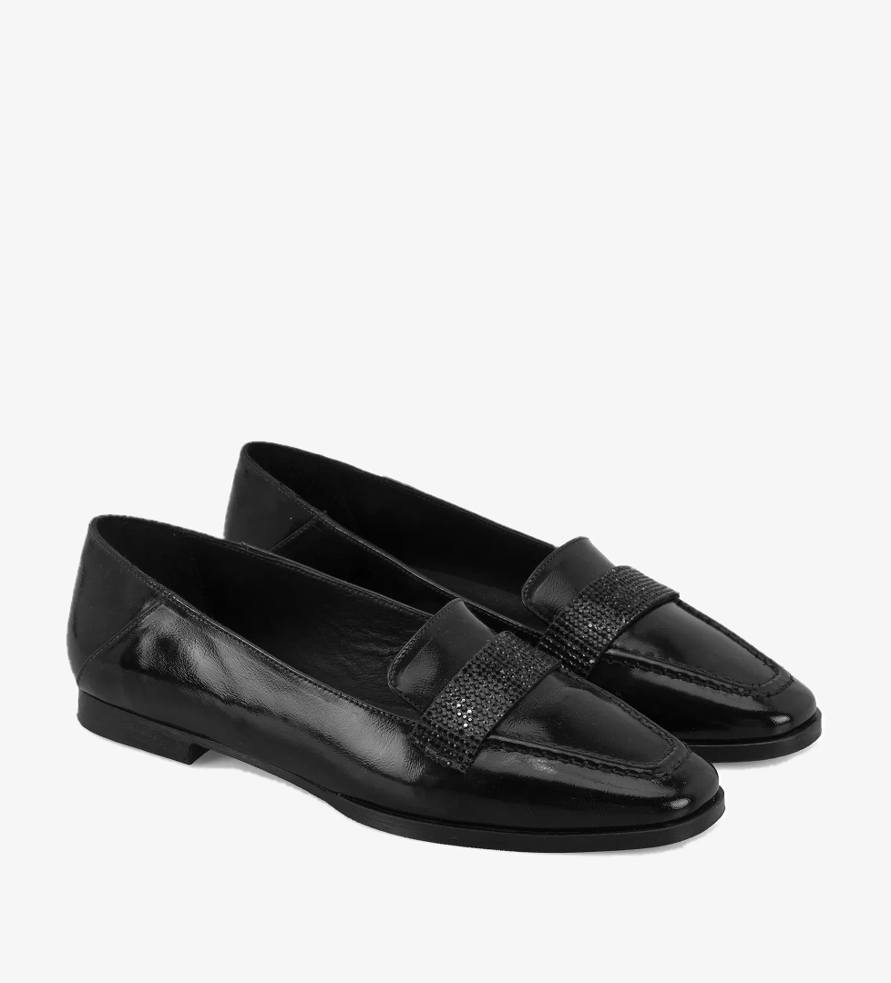 Desa Kadın Siyah Deri Babet model görseli