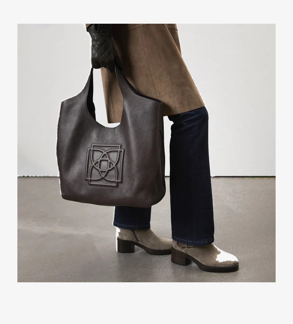 Brices Kemer Aksesuarlı Vizon Kadın Topuklu Süet Bot