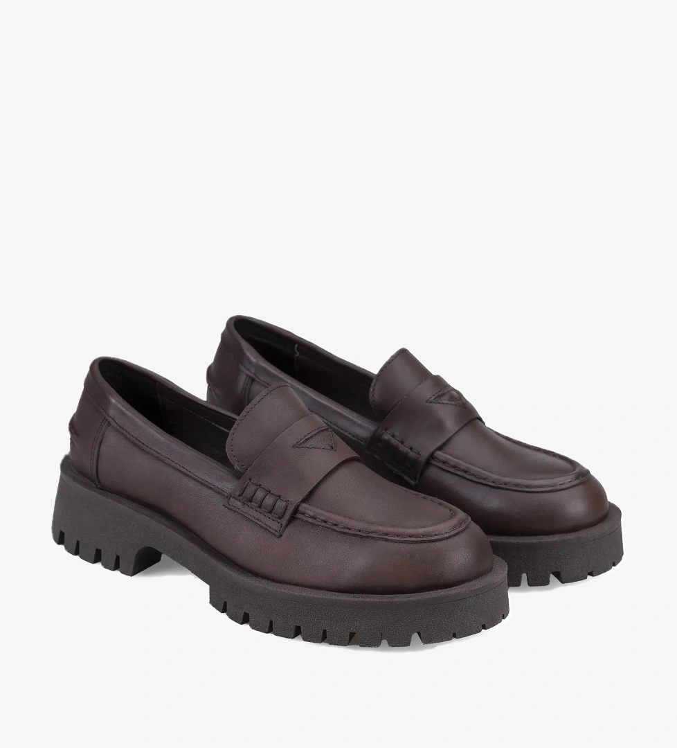 Kadın Kahve Deri Günlük Ayakkabı