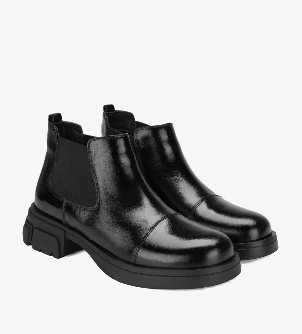 Desa Desa Elodie Siyah Kadın Deri Bot | FashFed Siyah - 1. görsel