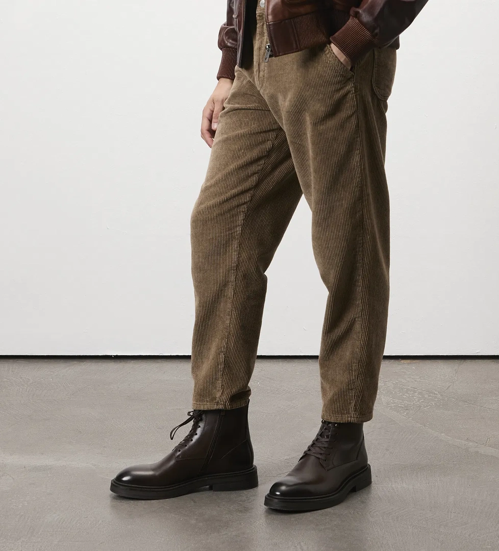 Poar Kahve Erkek Deri Bot