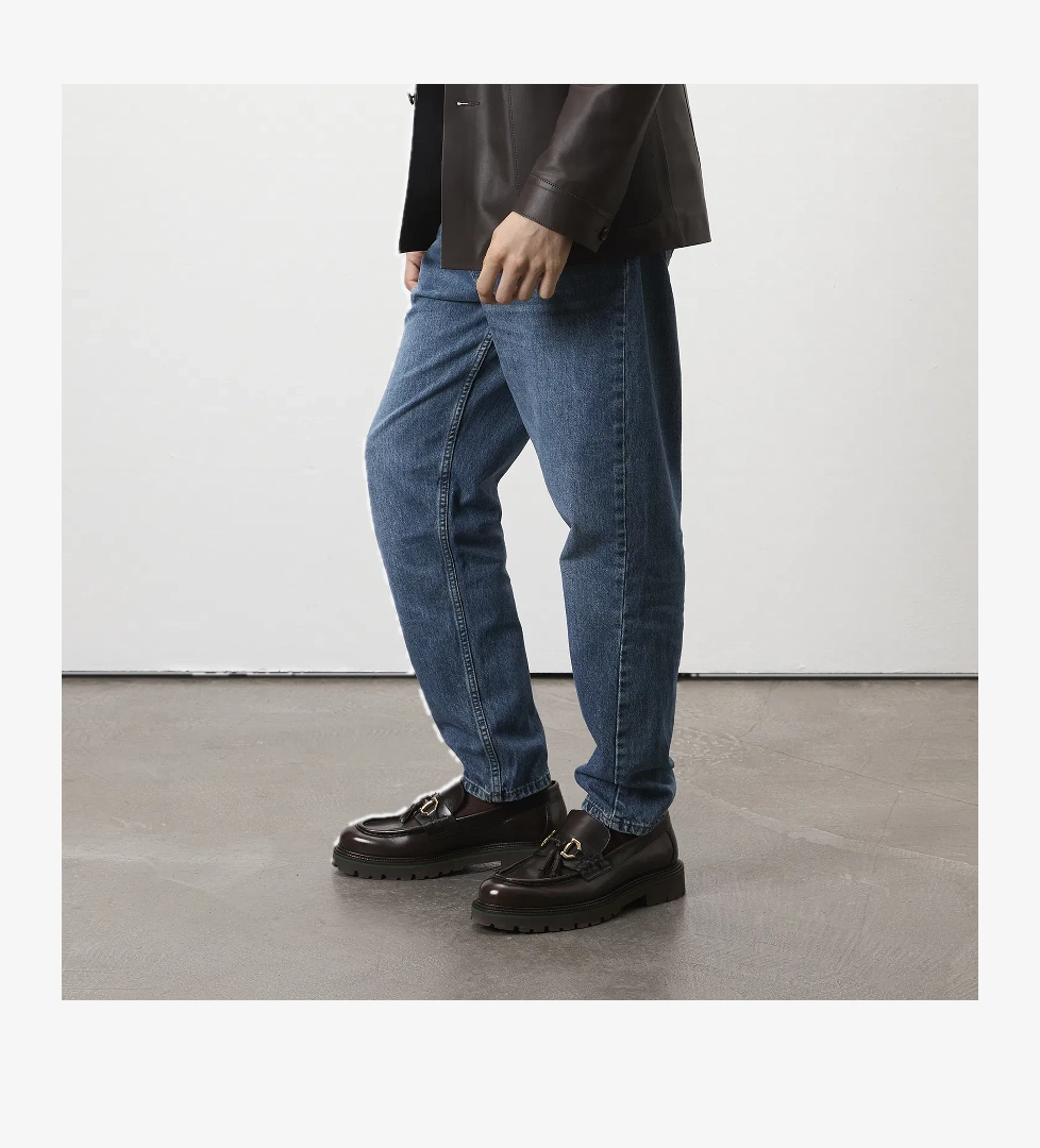 Edene Kahve Erkek Deri Loafer - Görsel 1