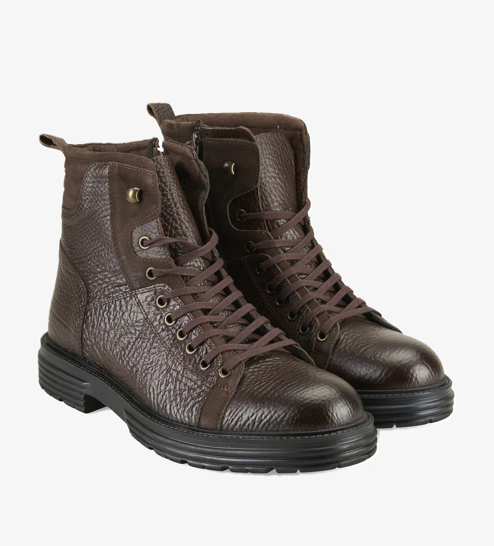 Linia Kahve Erkek Deri Bot