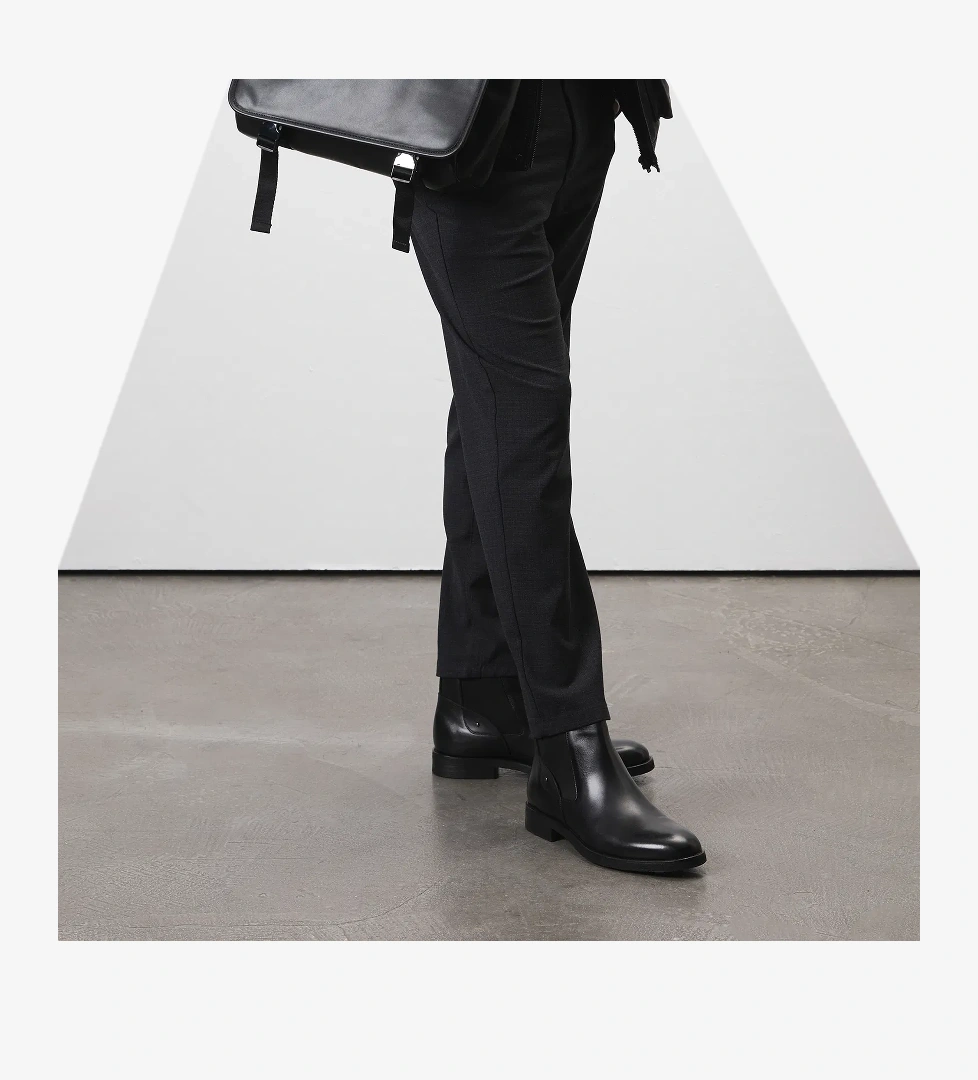 Calistane Siyah Erkek Deri Bot - Görsel 1