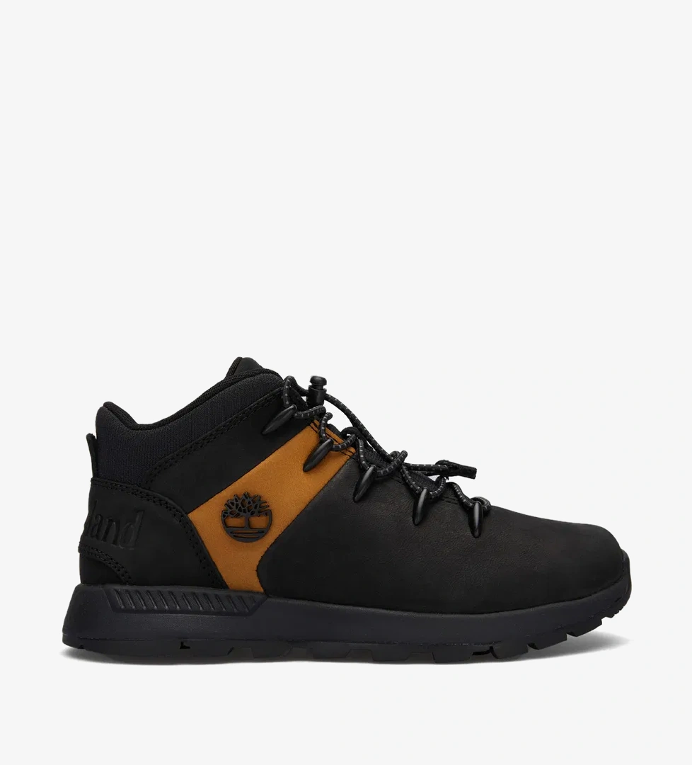 Timberland Sprint Trekker Mid Bungee Çocuk Siyah Outdoor Ayakkabı - Görsel 1