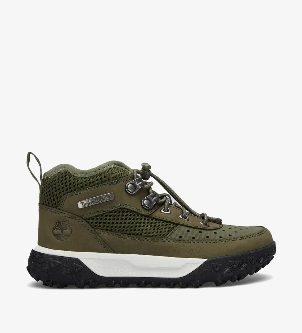 Timberland Greenstride Motion 6 Mid Lace Up Çocuk Yeşil Outdoor Ayakkabı - Görsel 1