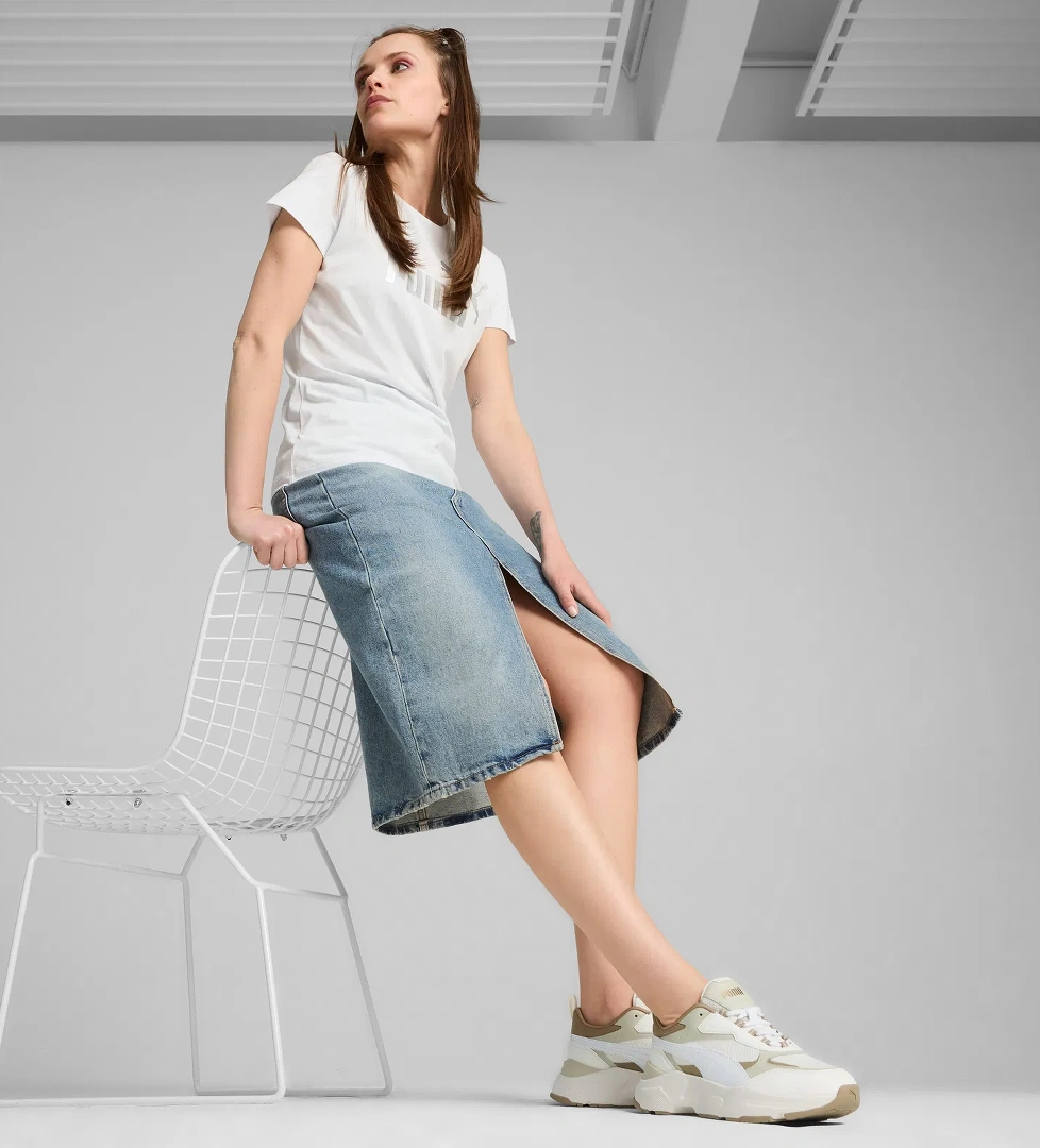 Puma Puma Cassia Kadın Krem  Spor Ayakkabı model görseli