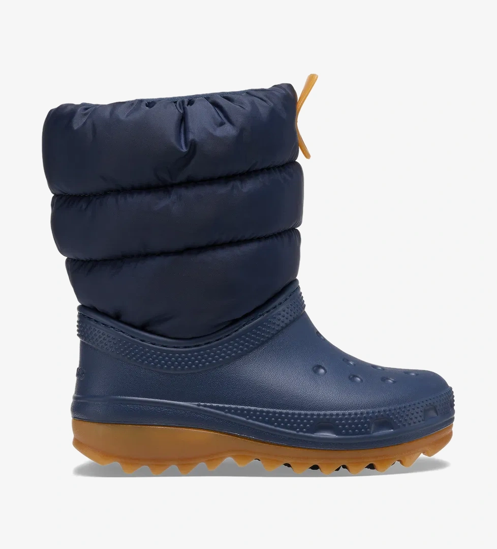 Crocs Classic Neo Puff Boot K Çocuk Lacivert Terlik - Görsel 1