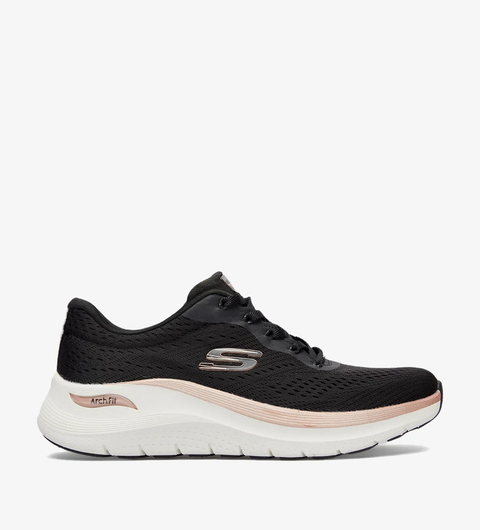 Skechers Skechers Arch Fit 2.0 Glow the Distance Kadın Siyah Spor Ayakkabı model görseli