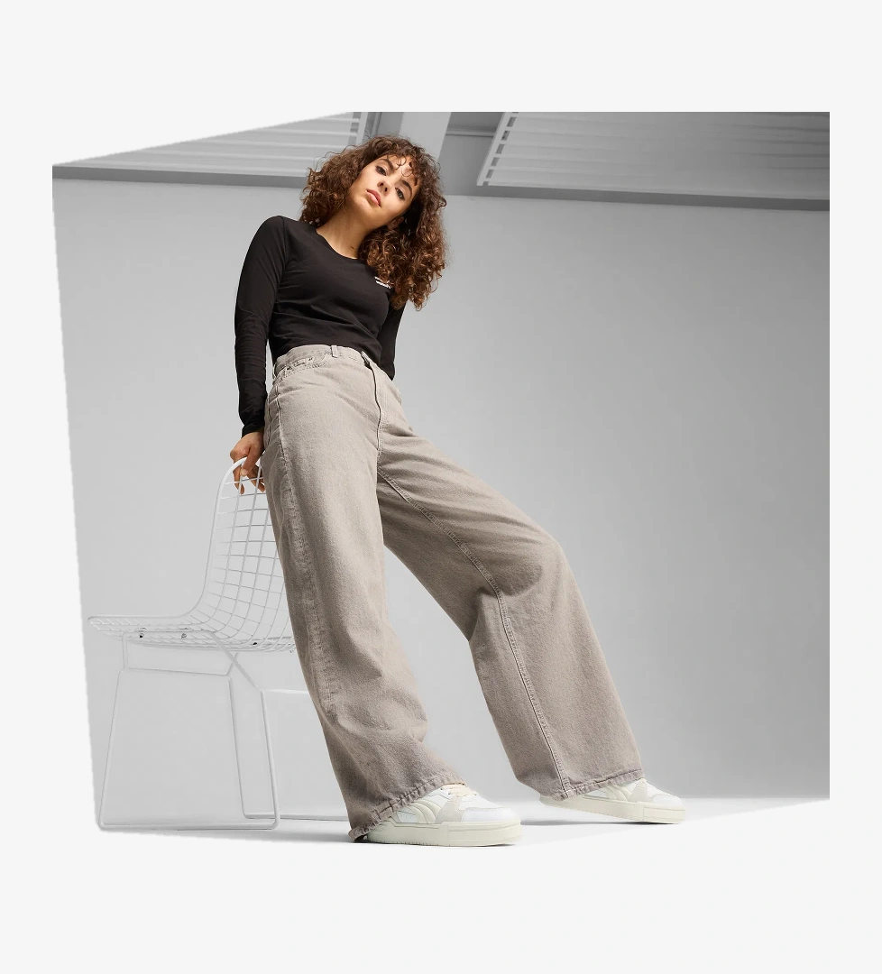 PUMA CA Pro Lux III Winter Volume Kadın Krem Spor Ayakkabı - Görsel 1